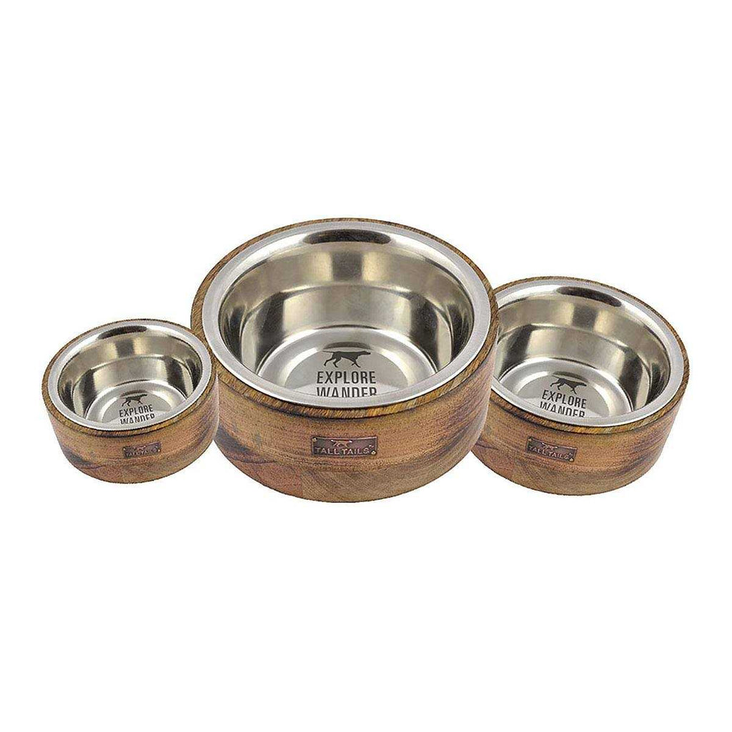 Wood Dog Bowl M9310
