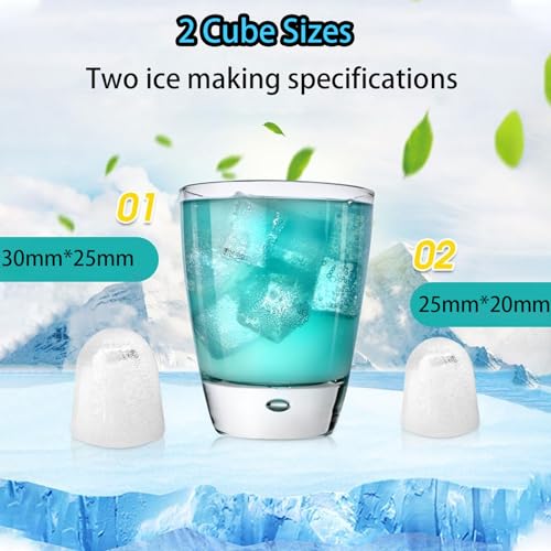 Counter Top Electric Ice Maker Machine with 1.3L, Black S18005