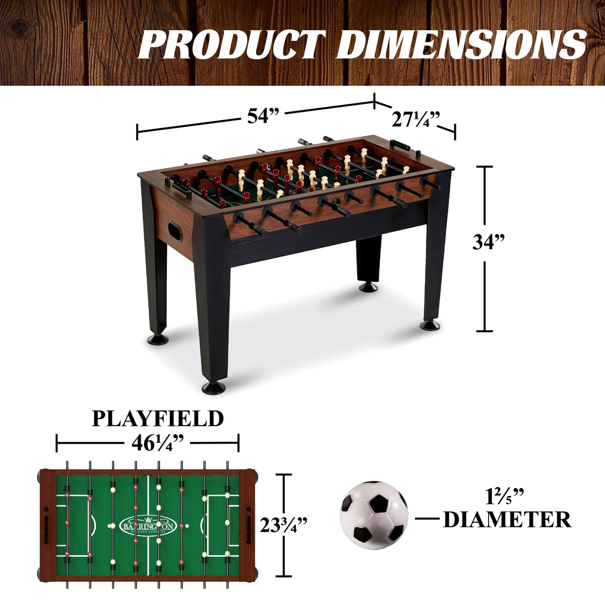 54 inch Foosball Game Table Z63706