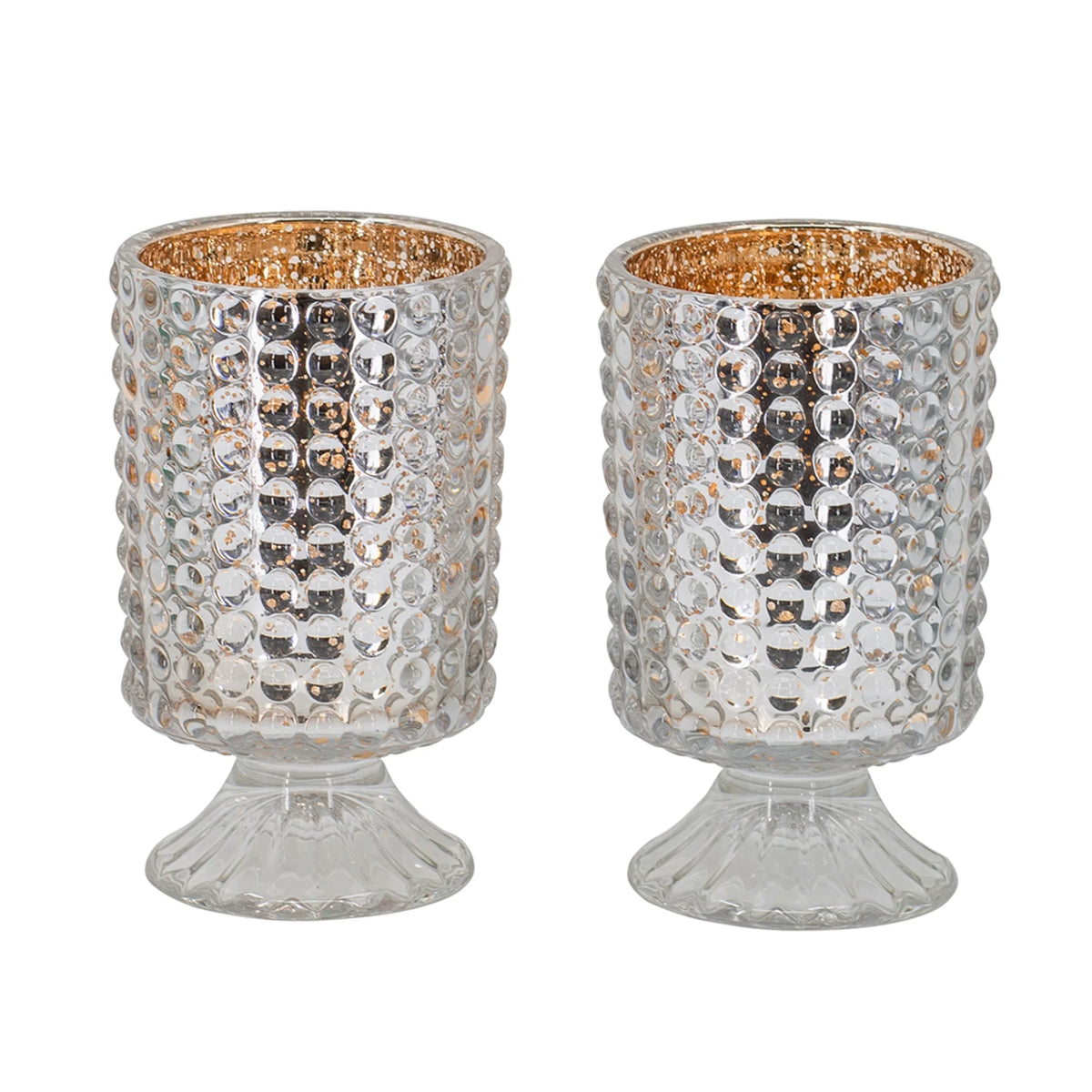 Hurricane Glass Candle Holders 6" 2ct E903128