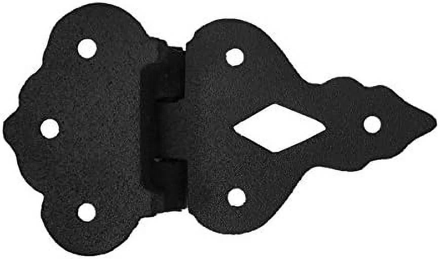 Black Wrought Iron 3/8 In. Offset Cabinet Hinge, Pack Of 4 X20119