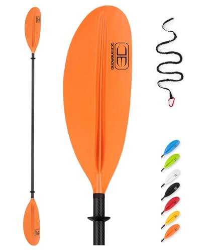 Carbon Fiber Kayak Paddle 90.5in/230cm with Paddle Leash W92692