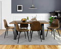 Dining Chairs Set of 4 Dark Brown C9859