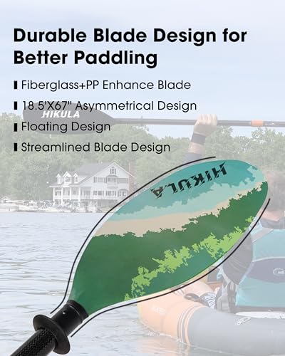 Adjustable Carbon Shaft PP Blade Kayak Paddle V60851