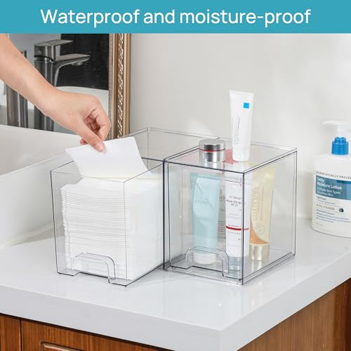 Clear Stackable Acrylic Storage Drawers 2 Pack J535604