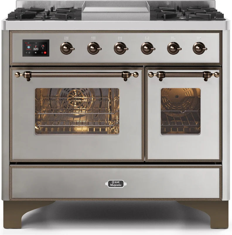 40 Dual Fuel Natural Gas Range in Stainless Steel R704