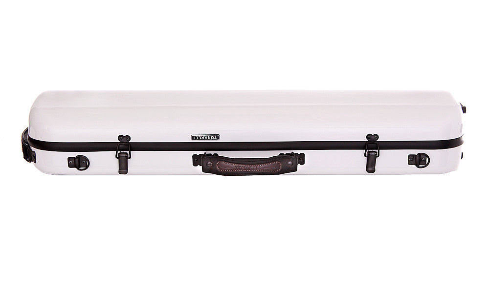 Fiberglass Oblong White Violin Case U1817