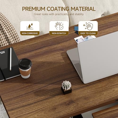 White and Brown Lift Top Coffee Table with Hidden Storage M170