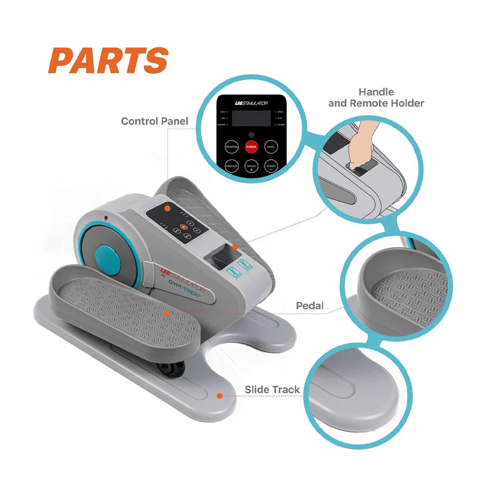 Seated Under Desk Elliptical Machine with Remote Control K24382