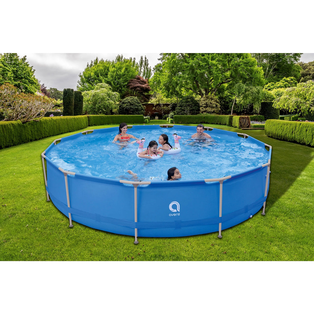 15 Foot x 36 Inch Steel Frame Above Ground Swimming Pool J8611