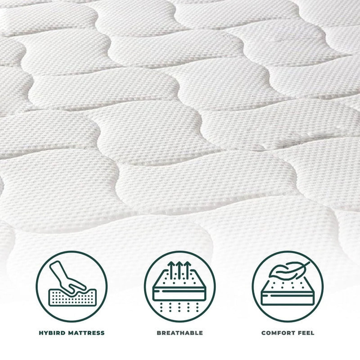 8 Inch Foam Spring Hybrid Queen Mattress X611