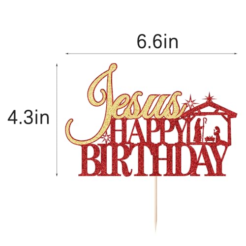 Christmas Cake Toppers 10Pcs Golden Acrylic Q453565