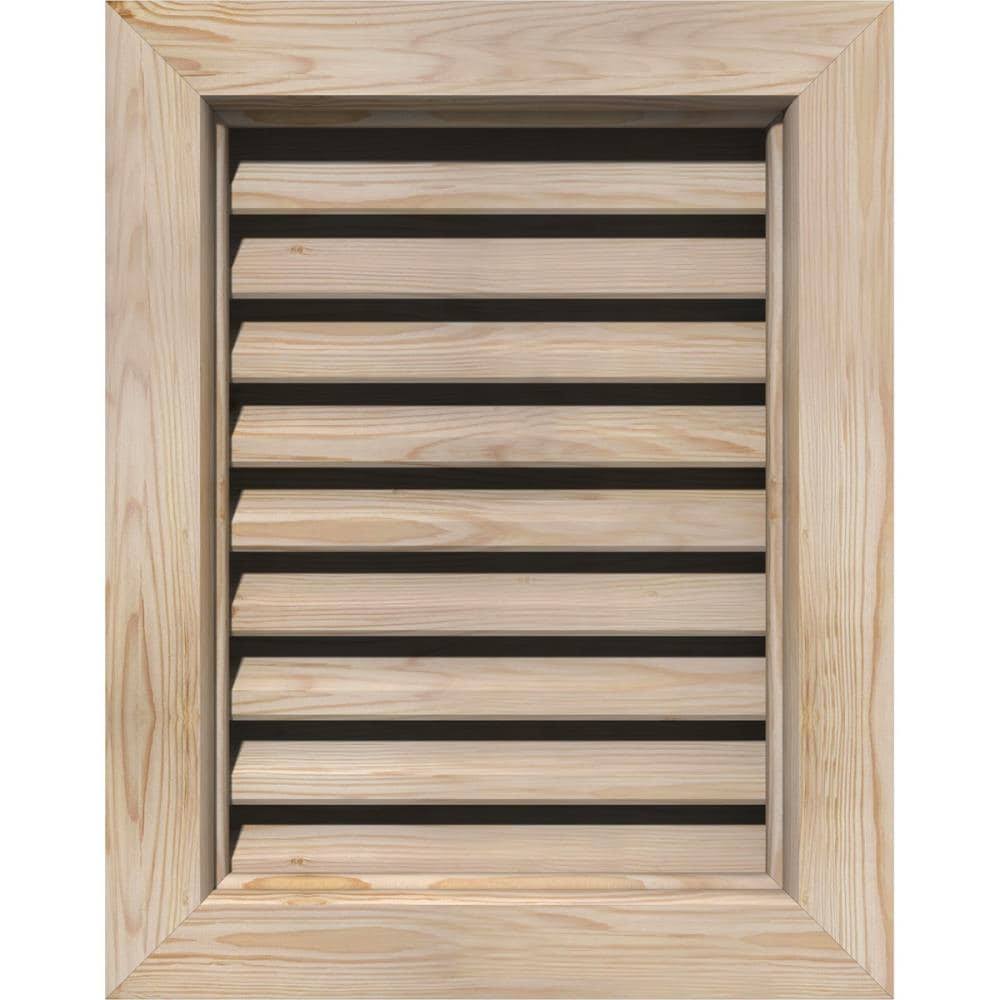Unfinished Smooth Pine Gable Vent Q857
