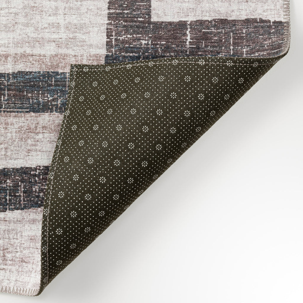 Grey 10' x 14' Non-Skid Area Rug W968