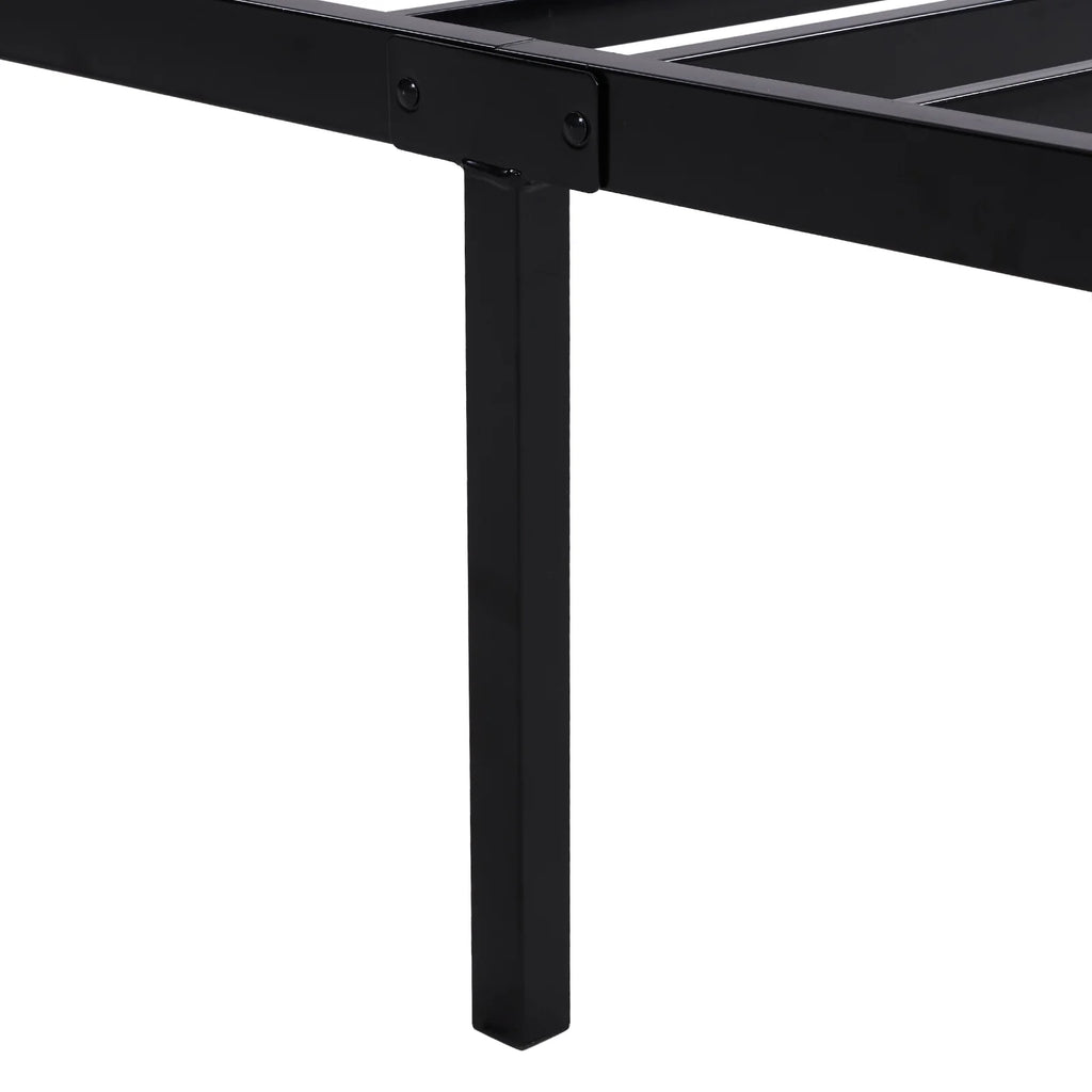 Twin Size Black Metal Platform Bed Z1216