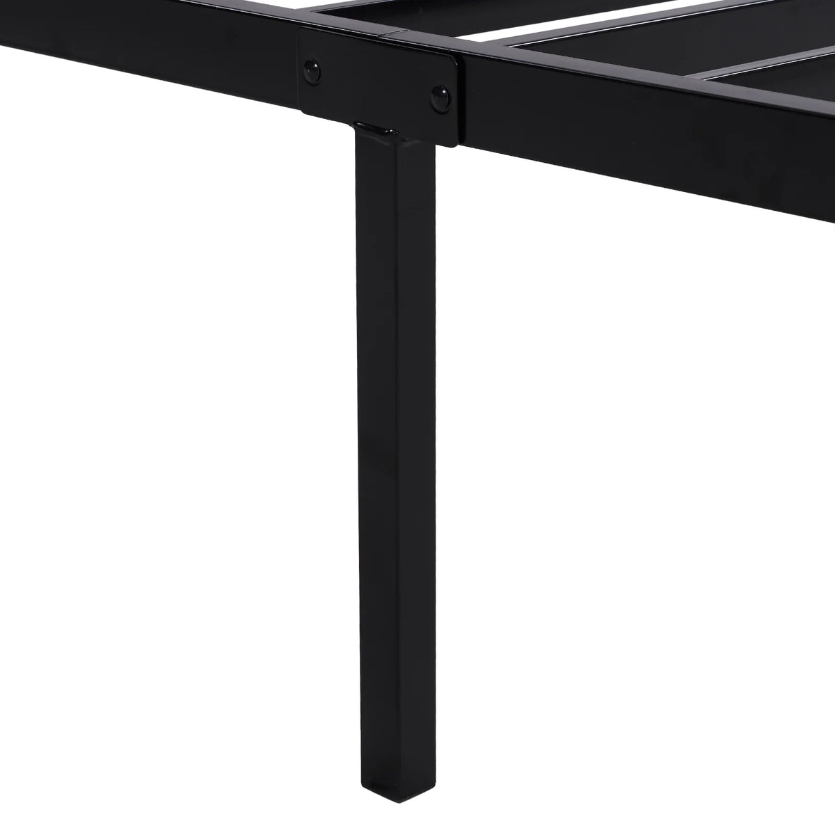 Twin Size Black Metal Platform Bed Z1216