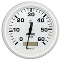 White 4" Tachometer with Hourmeter A5492