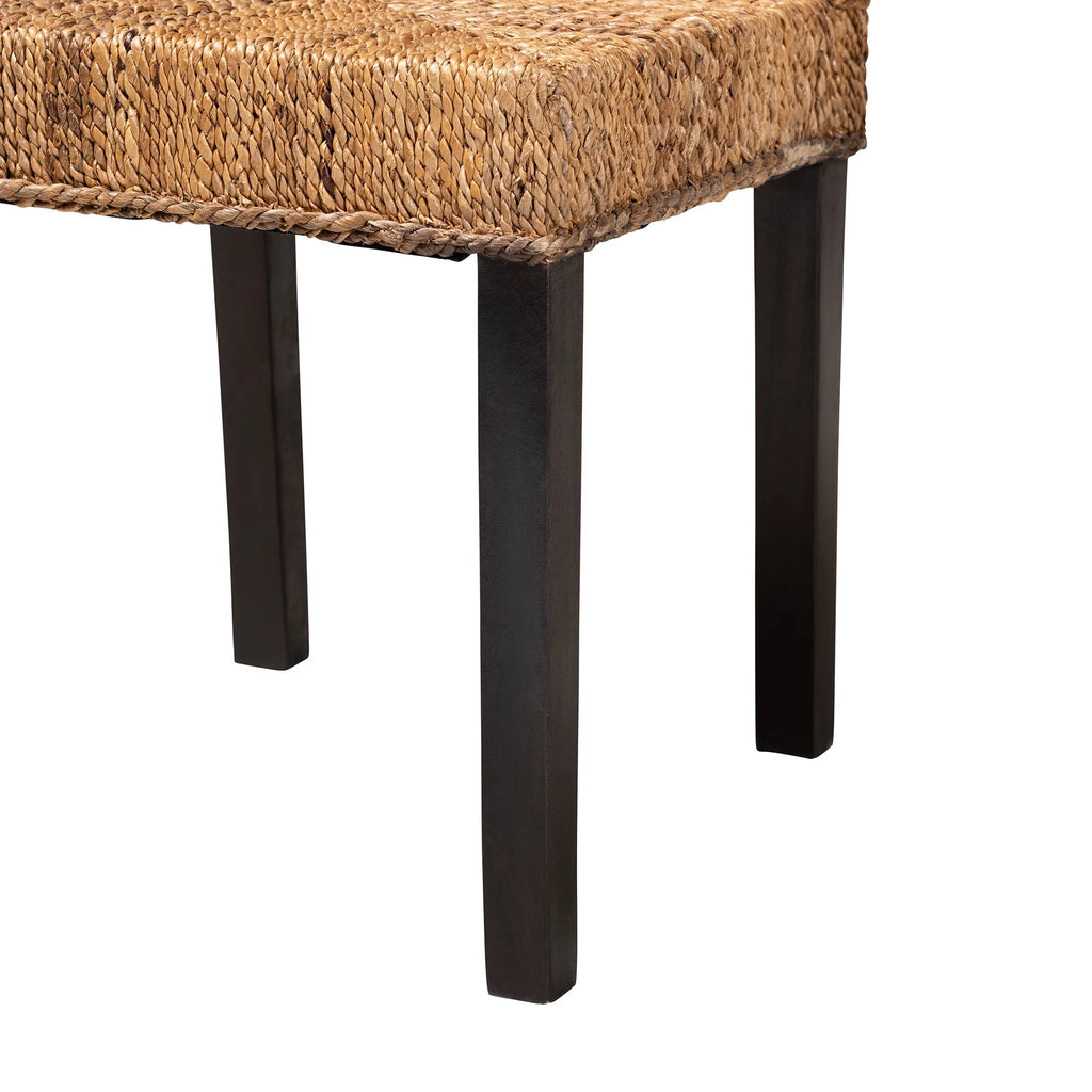 Dark Brown Mahogany Wood Dining Chair P1649
