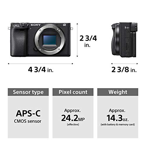 Black Compact APS-C Mirrorless Camera with 16-50mm Lens O221