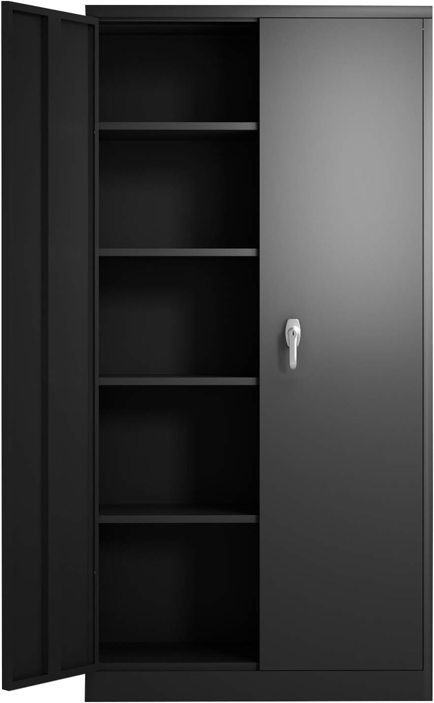 Metal Storage Cabinet with 2 Doors and 4 Adjustable Shelves S3411