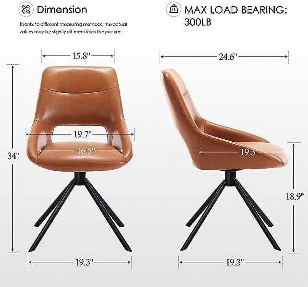 Faux Leather Armless Swivel Desk Chair K416062