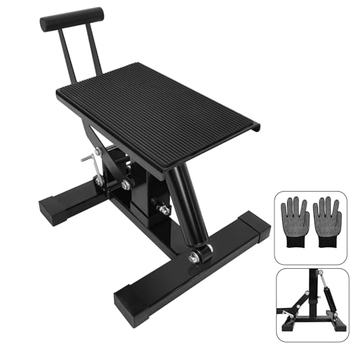 Heavy Duty Steel Hydraulic Motorcycle Jack Lift Stand 400 lbs Capacity Q92898