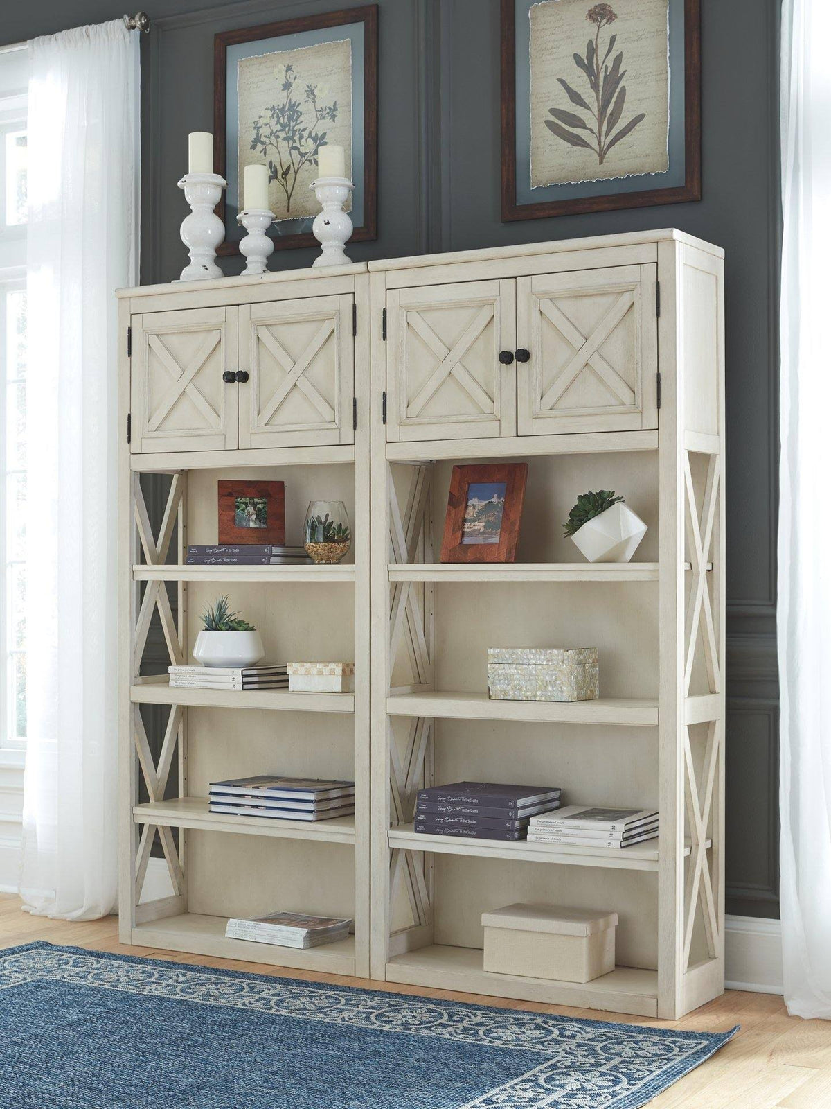 Two-Tone Large Bookcase A938