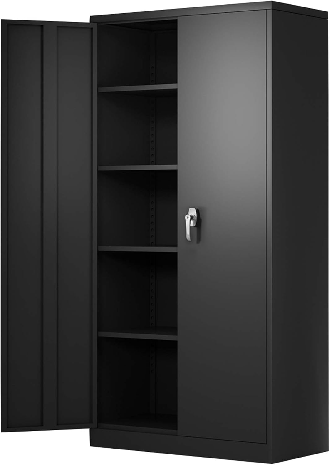 Metal Storage Cabinet with 2 Doors and 4 Adjustable Shelves S3411