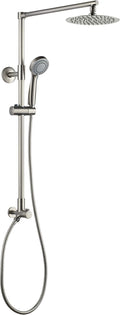 3-Setting Handheld Shower Combo with Slide Bar, 8 Shower Head, 2.5 GPM Brushed Nickel V615089