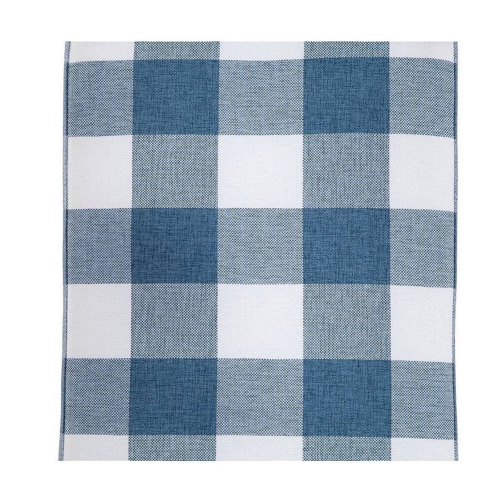 Plaid Checkered Ottoman Footrest M637