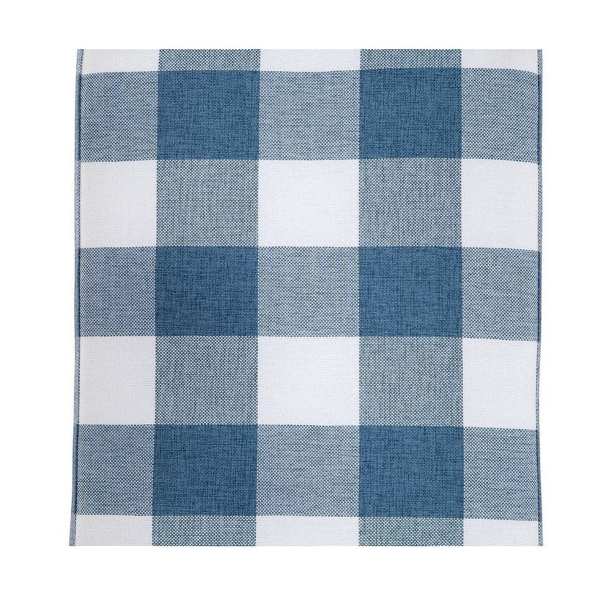 Plaid Checkered Ottoman Footrest M637
