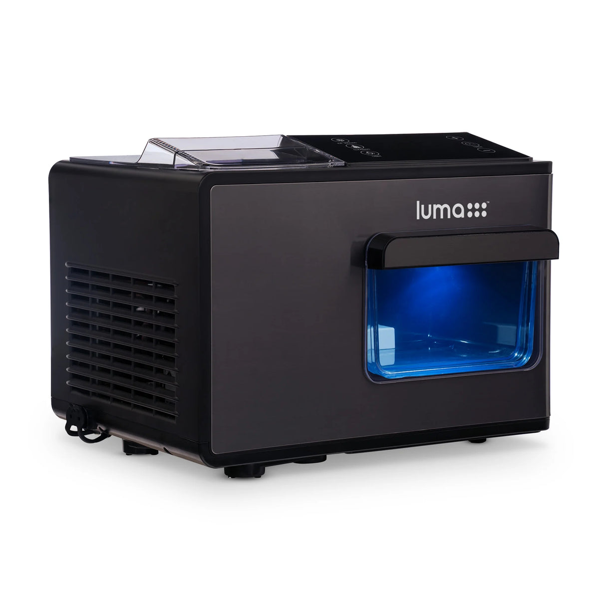 Black Stainless Steel Countertop Ice Maker R8836