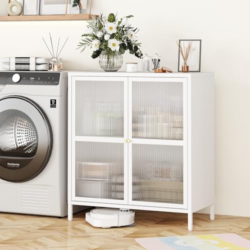 White 2 Door Steel Storage Cabinet I4278