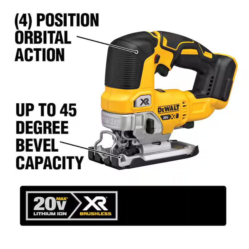20V MAX Cordless Brushless Jigsaw with 3.0Ah Battery and Charger T72545