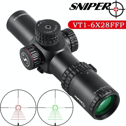 1-6X28 FFP CQB Scope with Red/Green Illuminated Reticle Y77646