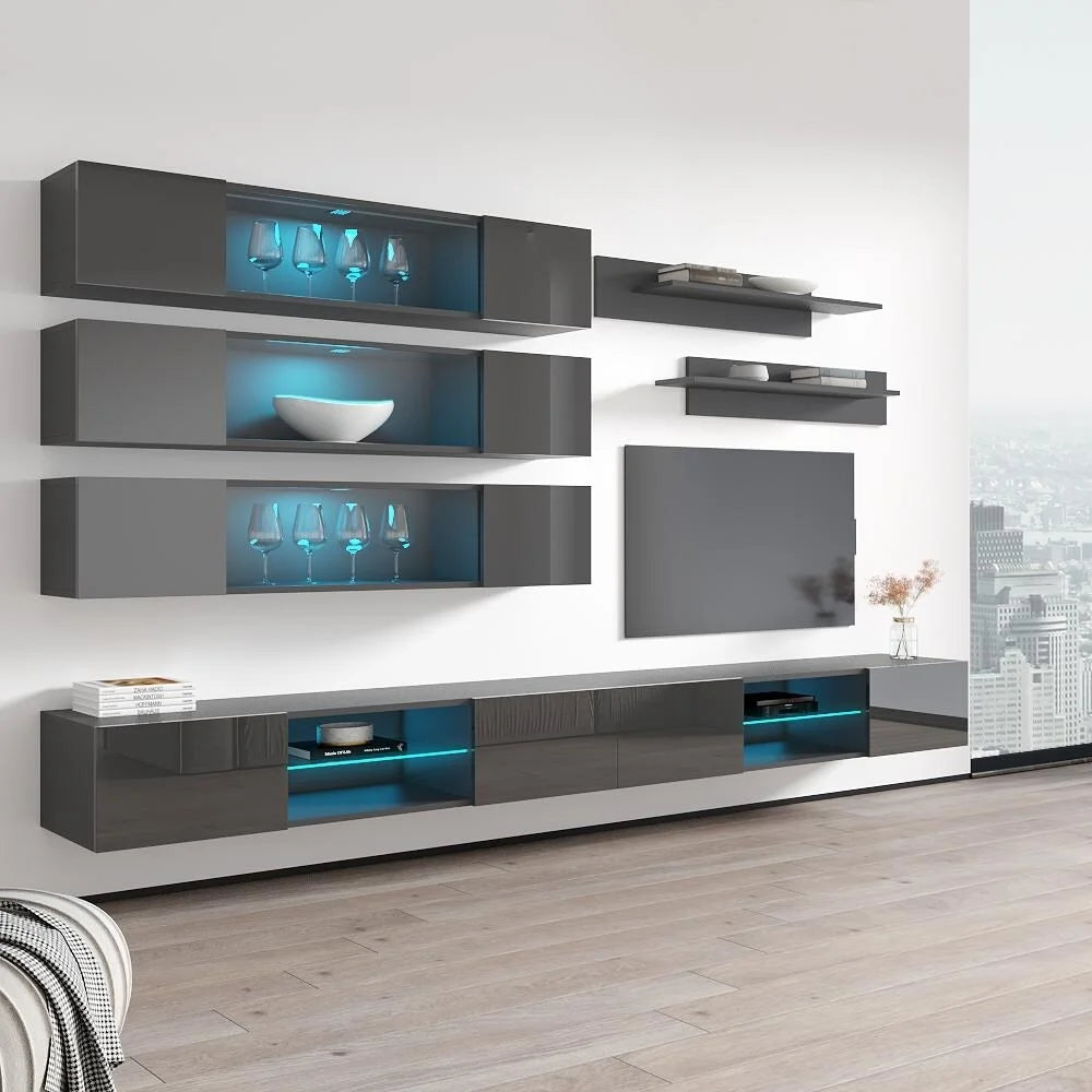 Wall Mounted Floating Entertainment Center J147