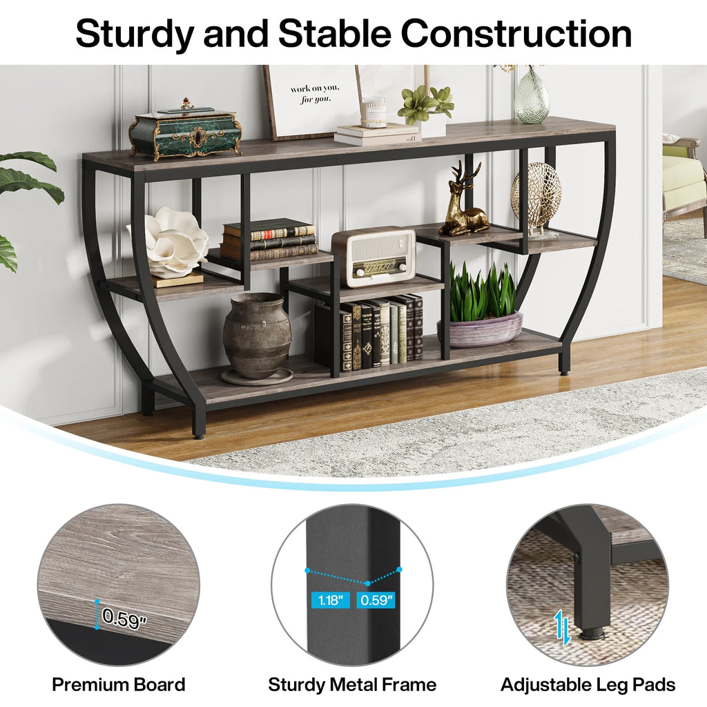 70.9 Inches Console Table with Shelves J5364