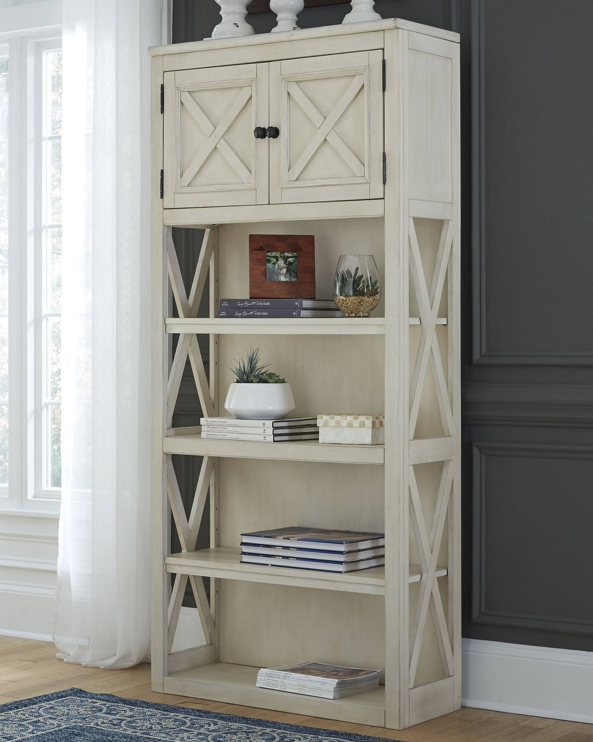 Two-Tone Large Bookcase A938