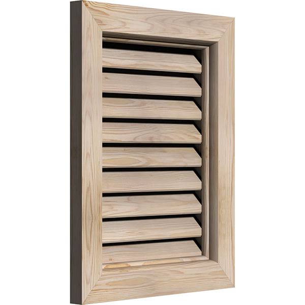 Unfinished Smooth Pine Gable Vent Q857