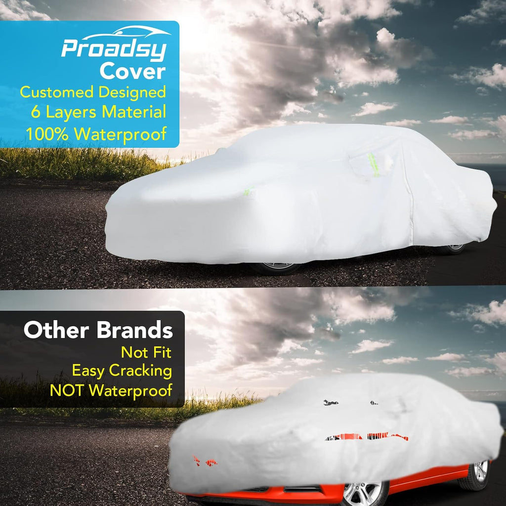 Waterproof All Weather Car Cover with Zipper O204