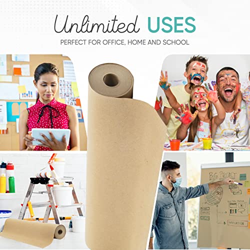 Brown Kraft Paper Roll 100% Recycled P18477