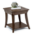 Wood End Table in Dark Poplar Brown J739