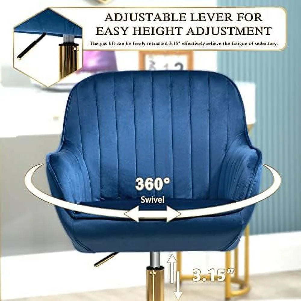 Swivel Chair with Wheels Adjustable Height Home Office Chair V64476