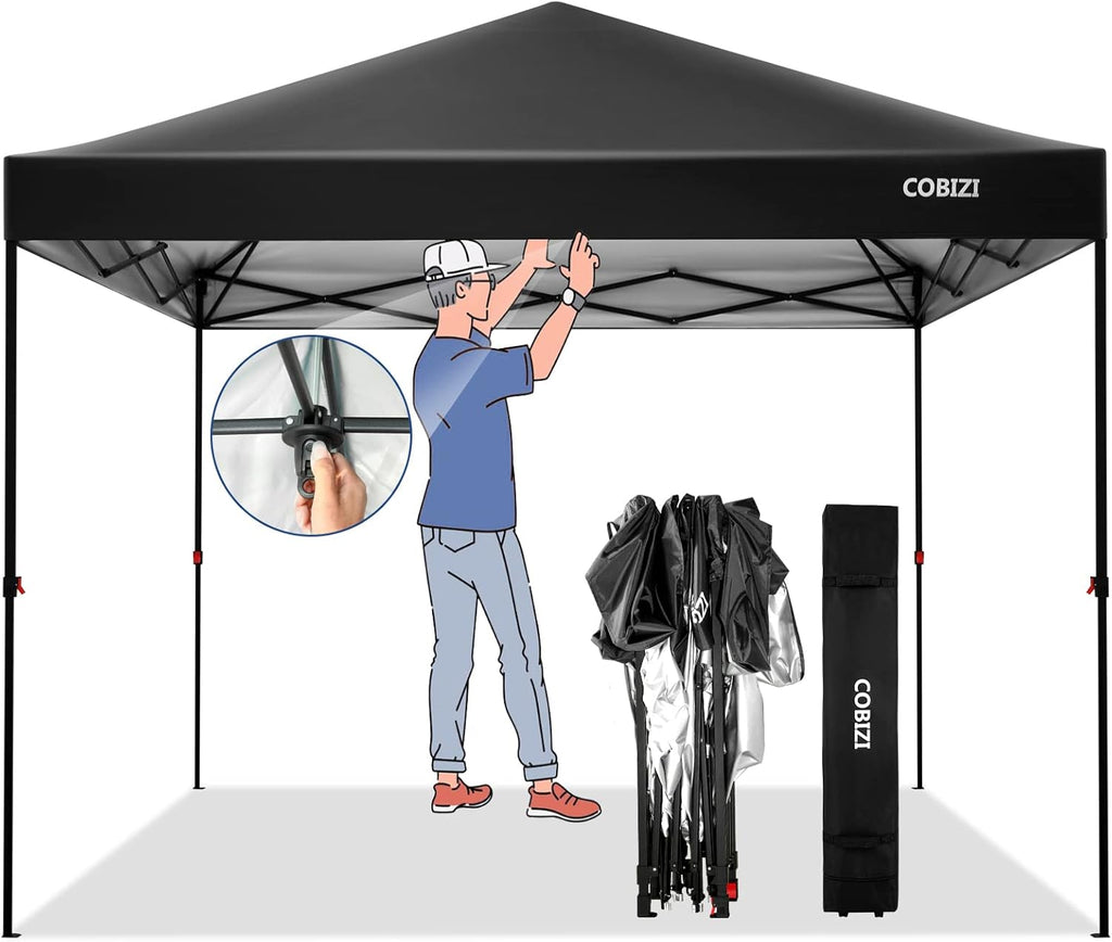 10x10 Pop Up Canopy Tent with Wheeled Bag W1489