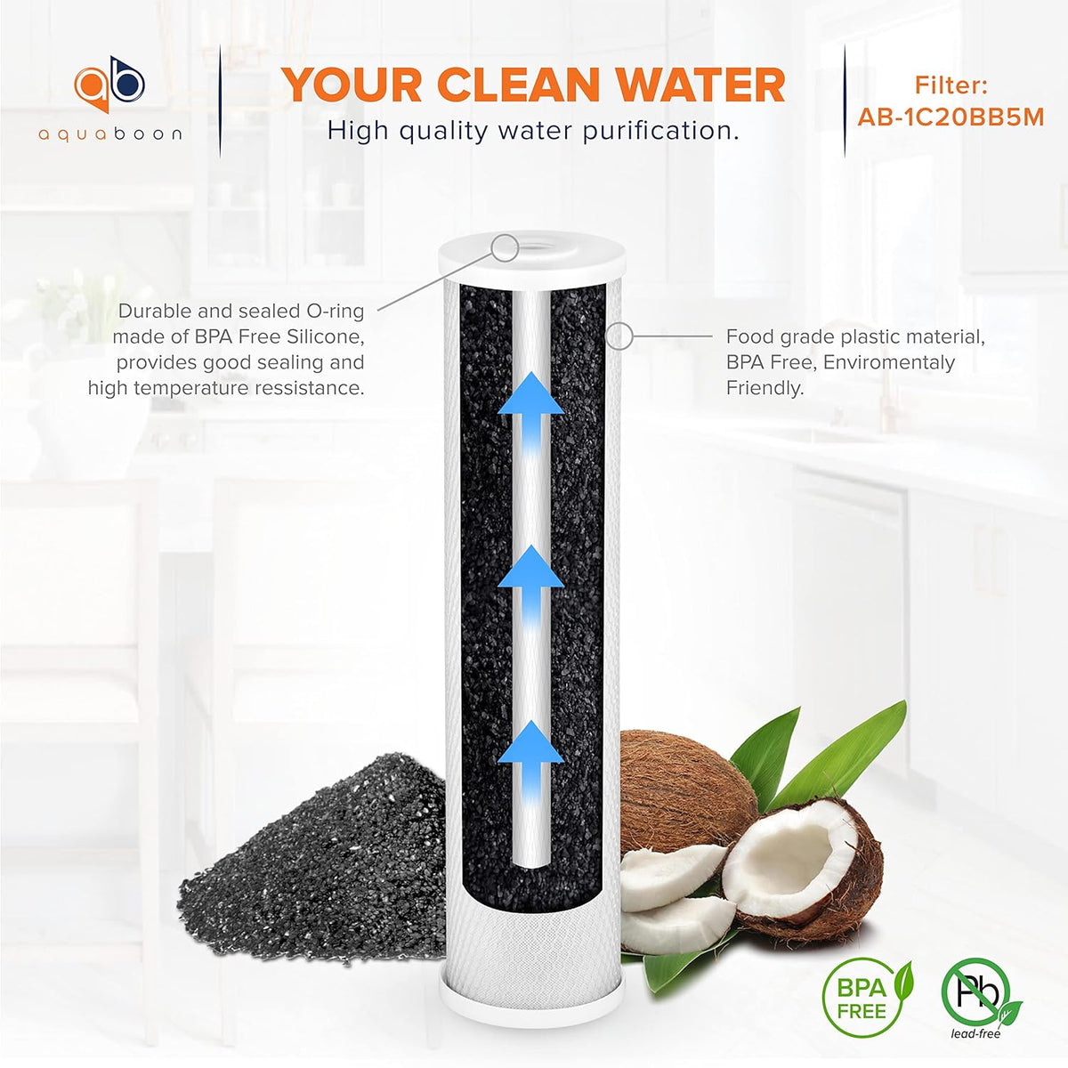 20 x 4.5 3-Stage Whole House Water Filter System A106