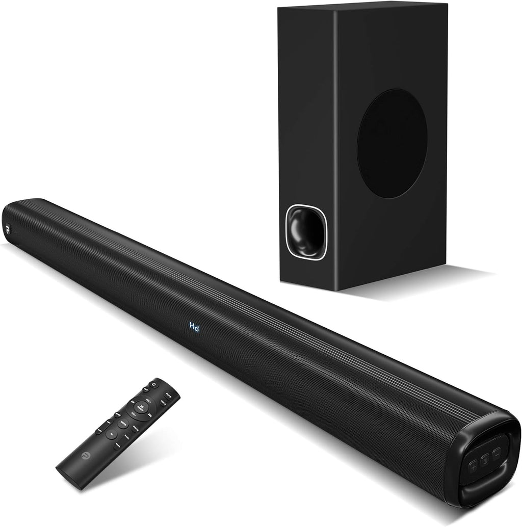 Soundbar with Subwoofer, 2.1CH 3D Surround Sound, 160W V96509