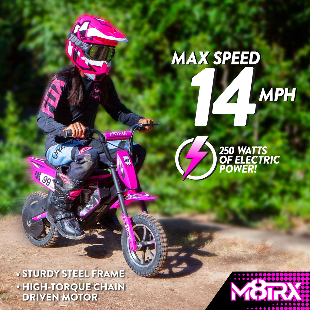 Pink 24V Electric Dirt Bike X181921