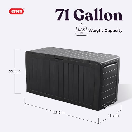 71 Gallon Resin Outdoor Storage Box H277