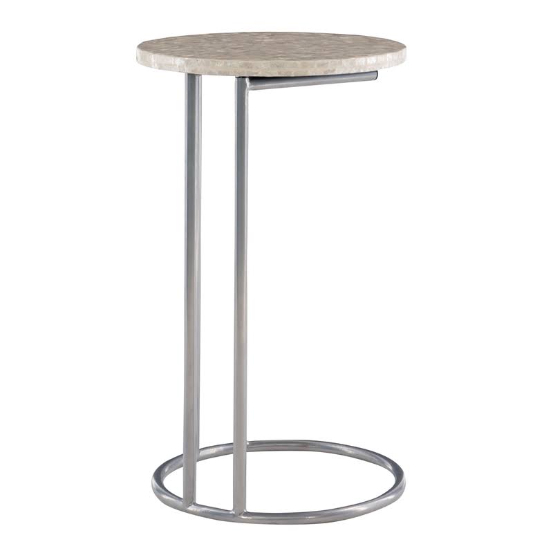 Silver Metal Accent C Table G196981