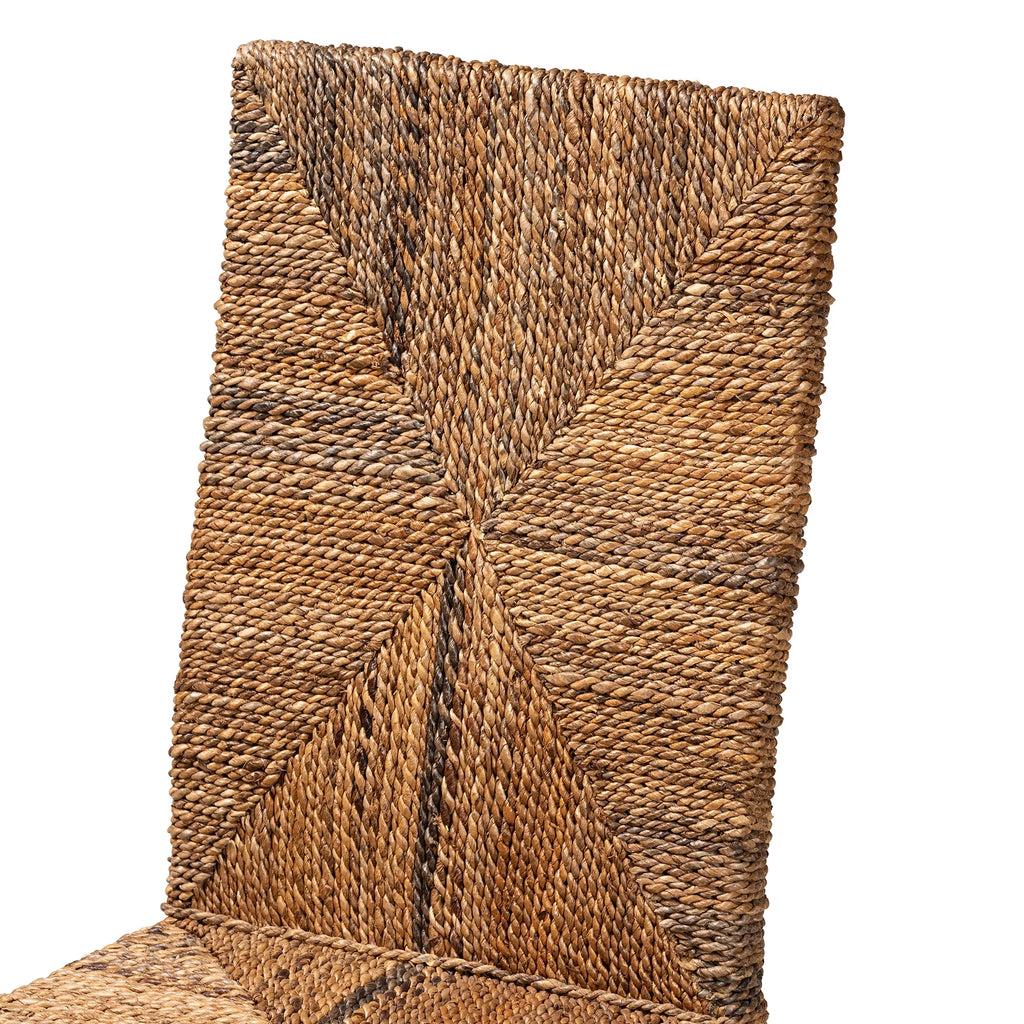 Dark Brown Mahogany Wood Dining Chair P1649